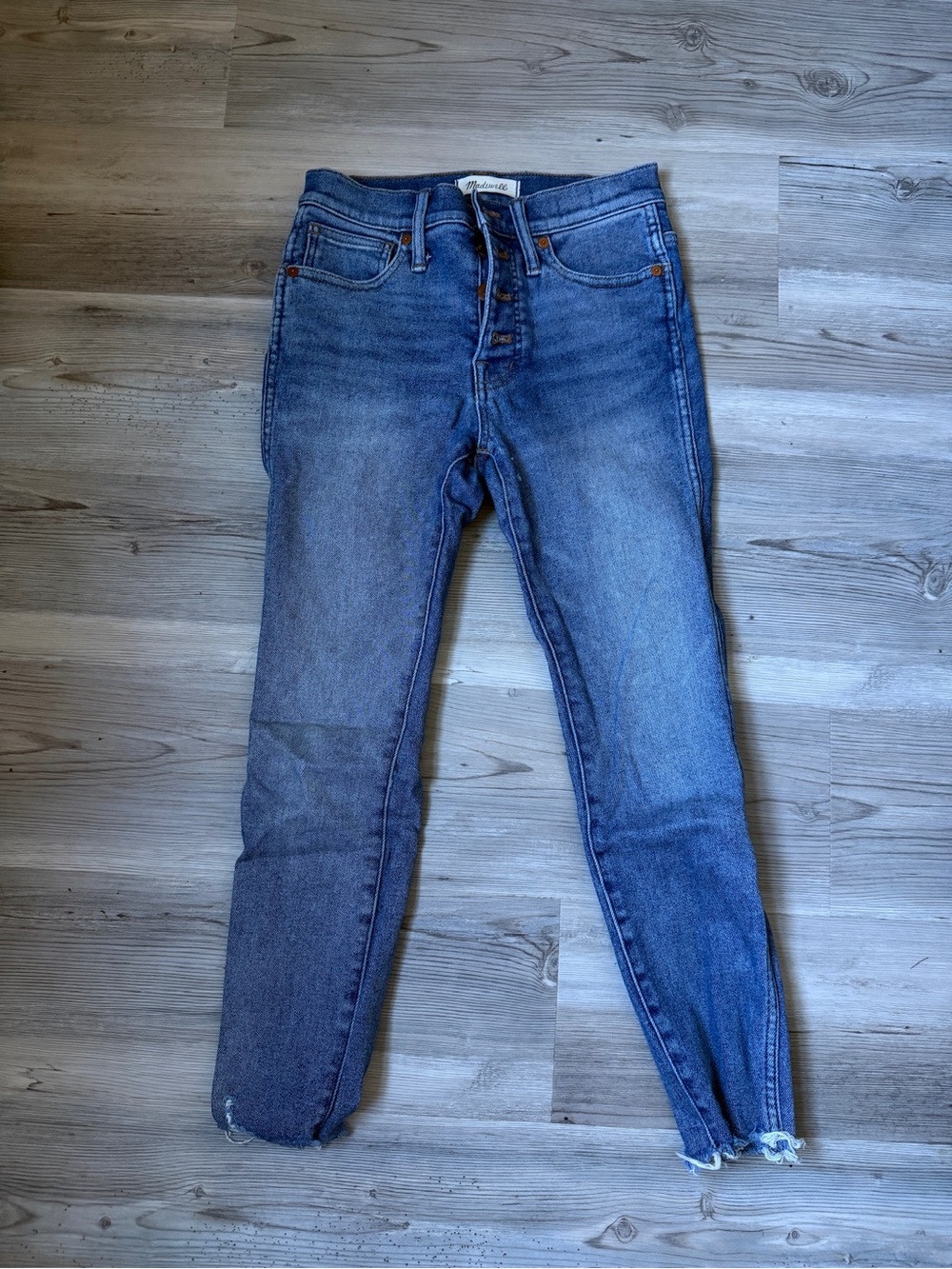Madewell Women's Washed Blue Skinny Jeans